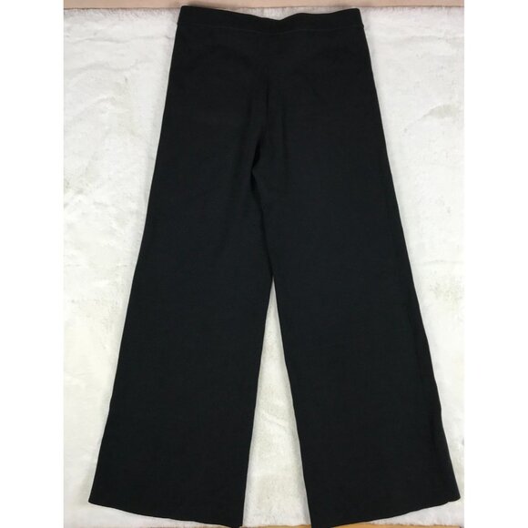J.CREW Black Wide Leg Sweater Knit Sailor Pants Size Large - Picture 5 of 9